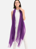 Featherlight Purple Cashmere Scarf