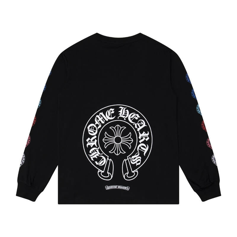 CHROME-HEARTS Men's Long-Sleeve T-shirt Sweatshirt K8009