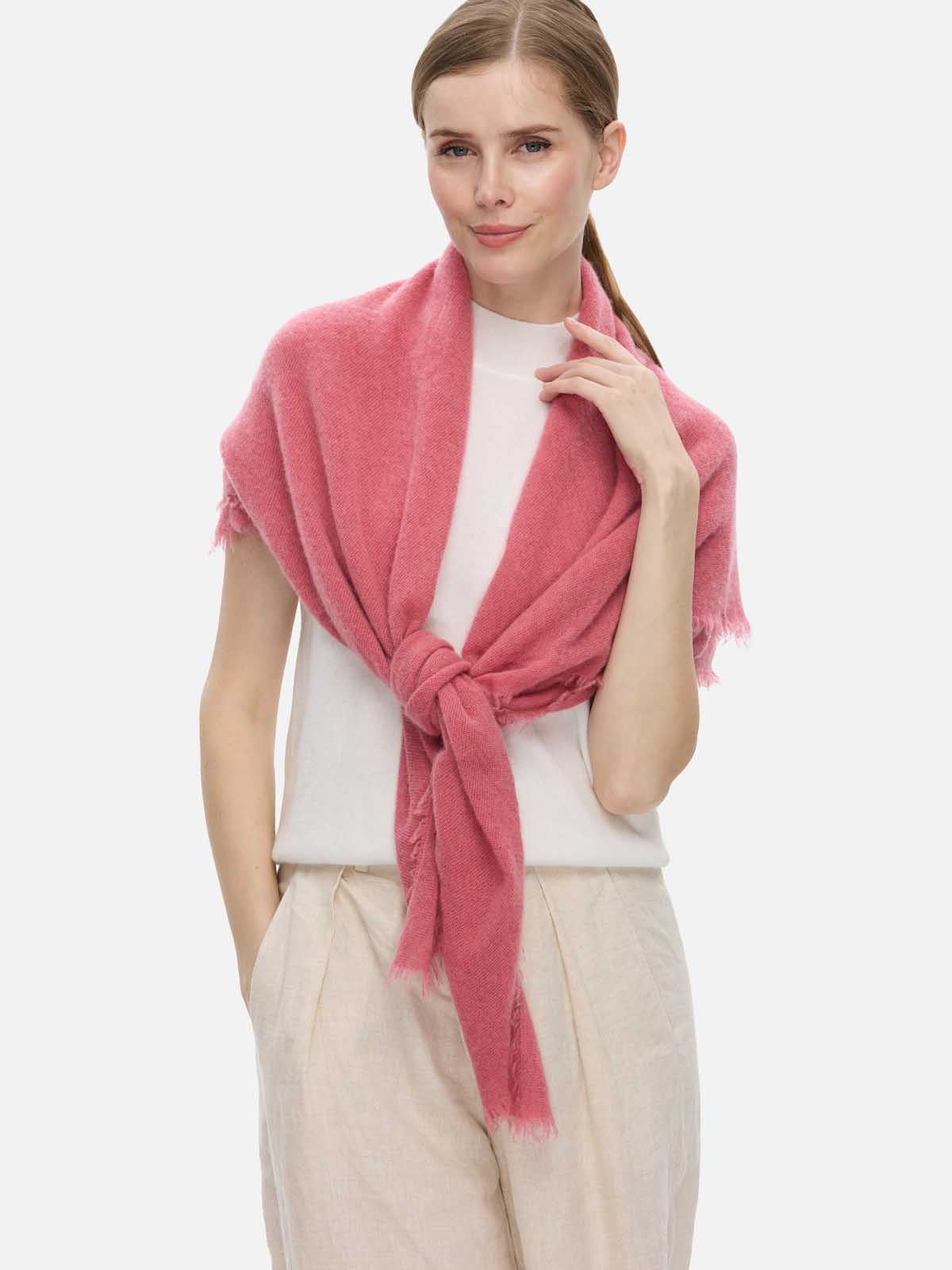 Rose CloudPuff Cashmere Scarf
