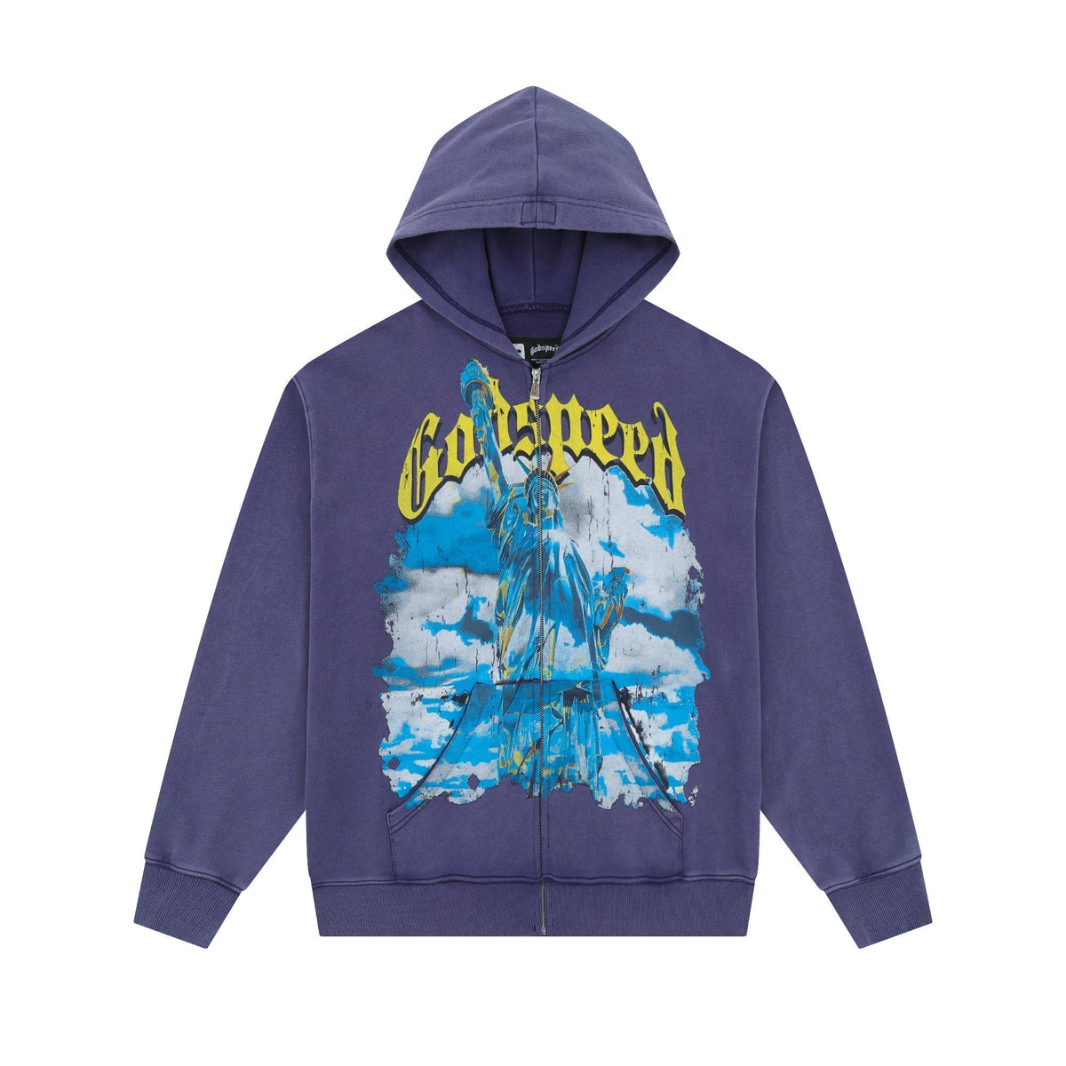 God Speed Zip Up Hoodie-G129