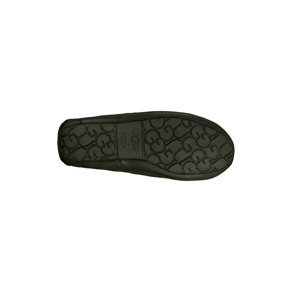 UGG Men's Ascot Leather Slipper in Black