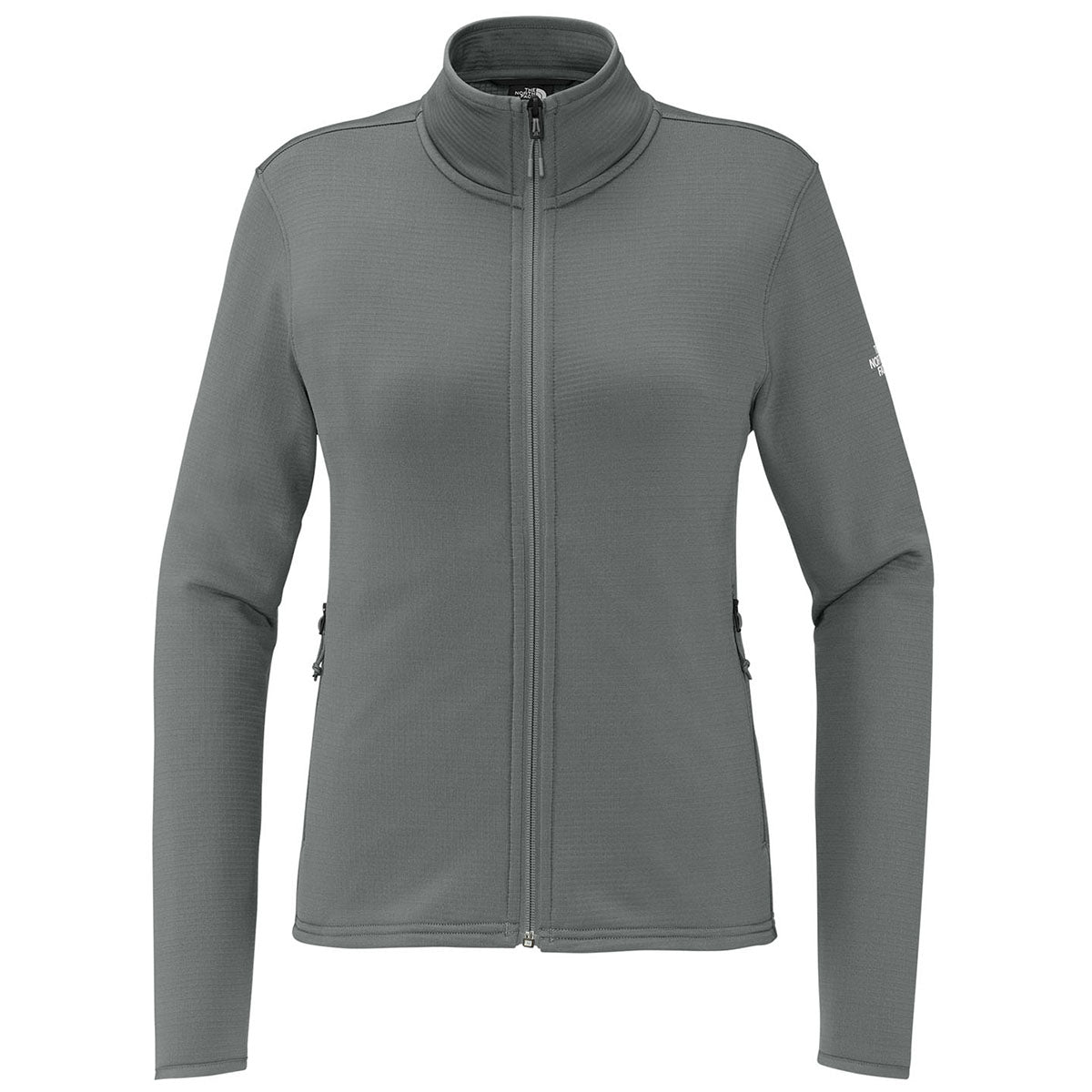 The North Face Women's Smoked Pearl Grey Aim Full-Zip Fleece Jacket