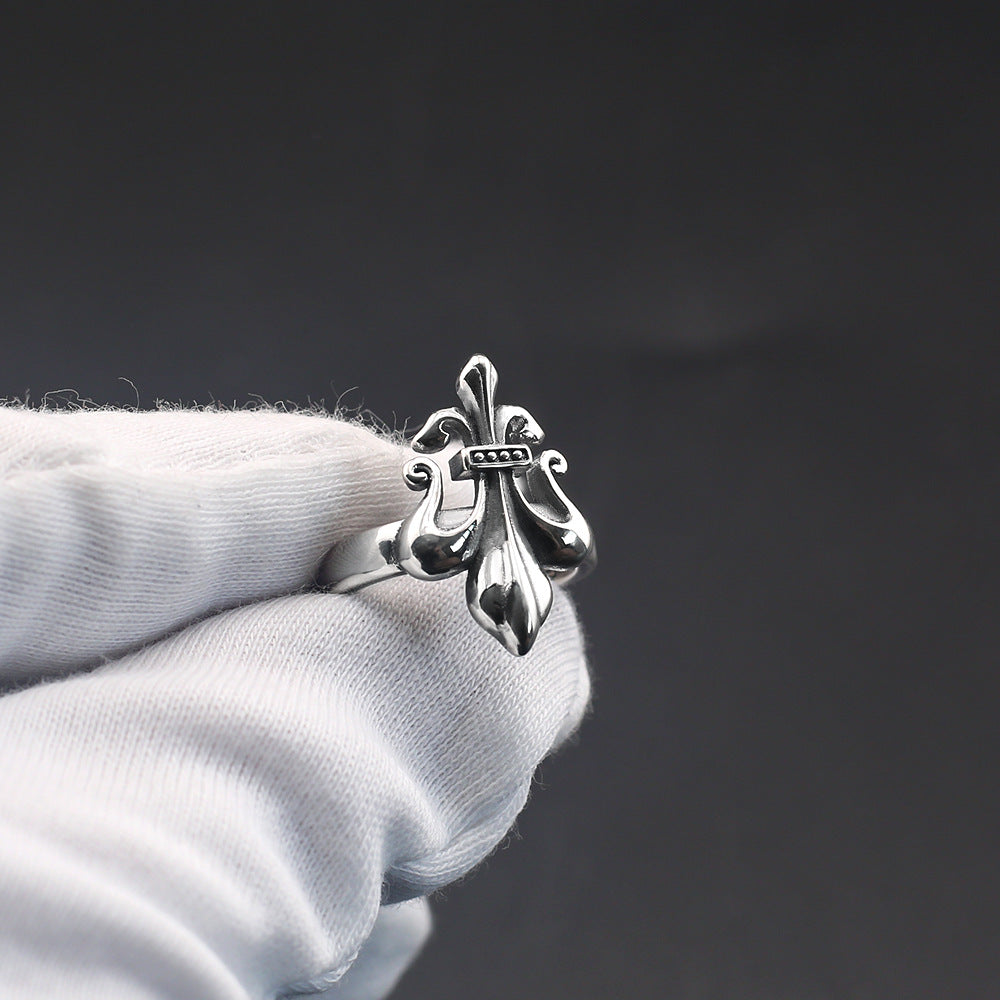 chrome hearts retro old anchor open ring
