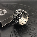 chrome hearts 925 silver retro Cemetry ring