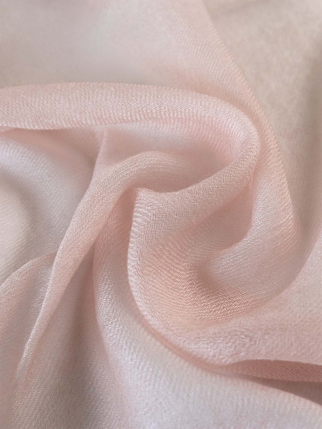 Square - Featherlight Solid Cashmere Scarf - Blush
