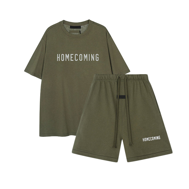Homecoming T-Shirt / Shorts / Set - Turquoise