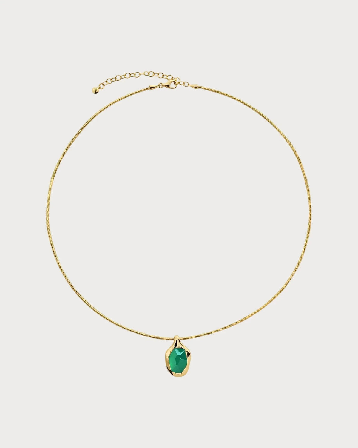 MONICA VINADER Odyssey 18ct Gold Vermeil-Plated 925 Sterling Silver and Onyx Pendant Necklace(Green)